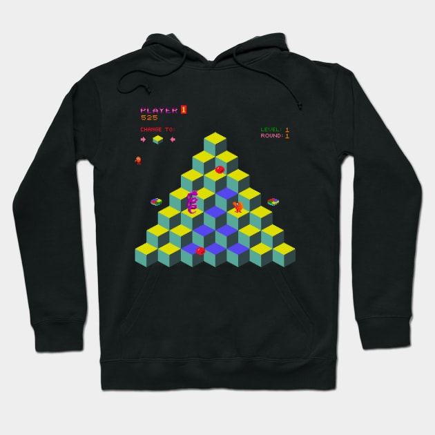 Q Bert Hoodie by allysontx